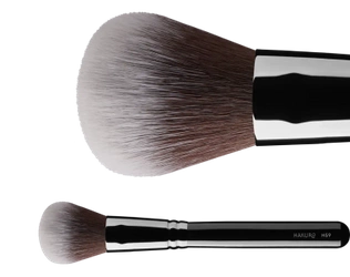 H59 duży, spłaszczony, puszysty pędzel do pudru